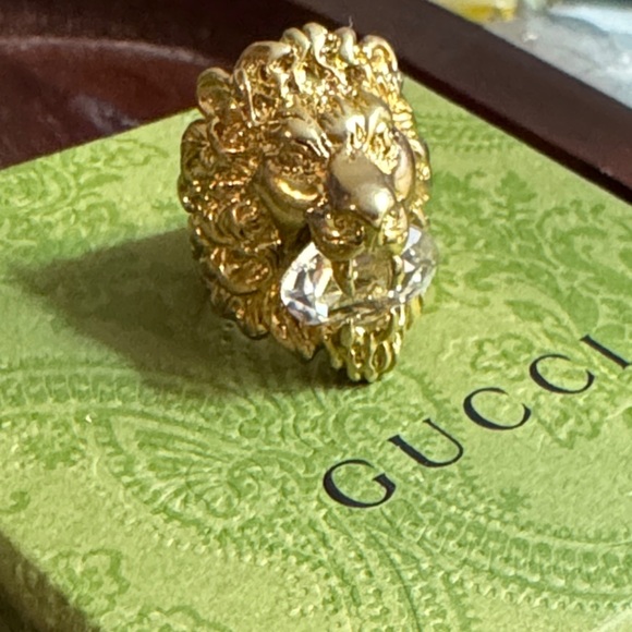 Gucci Jewelry - Gucci Gold Lion Head Ring